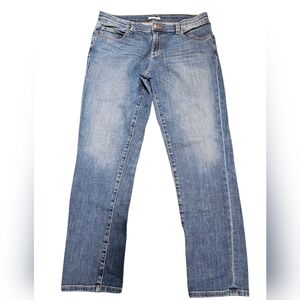 Eileen Fisher Straight Leg Jeans 8 Women's High Rise Organic Cotton 34x28 USA
